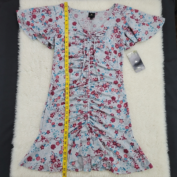 Disney Princess Mulan Flower Print Dress Sz L - Picture 7 of 14